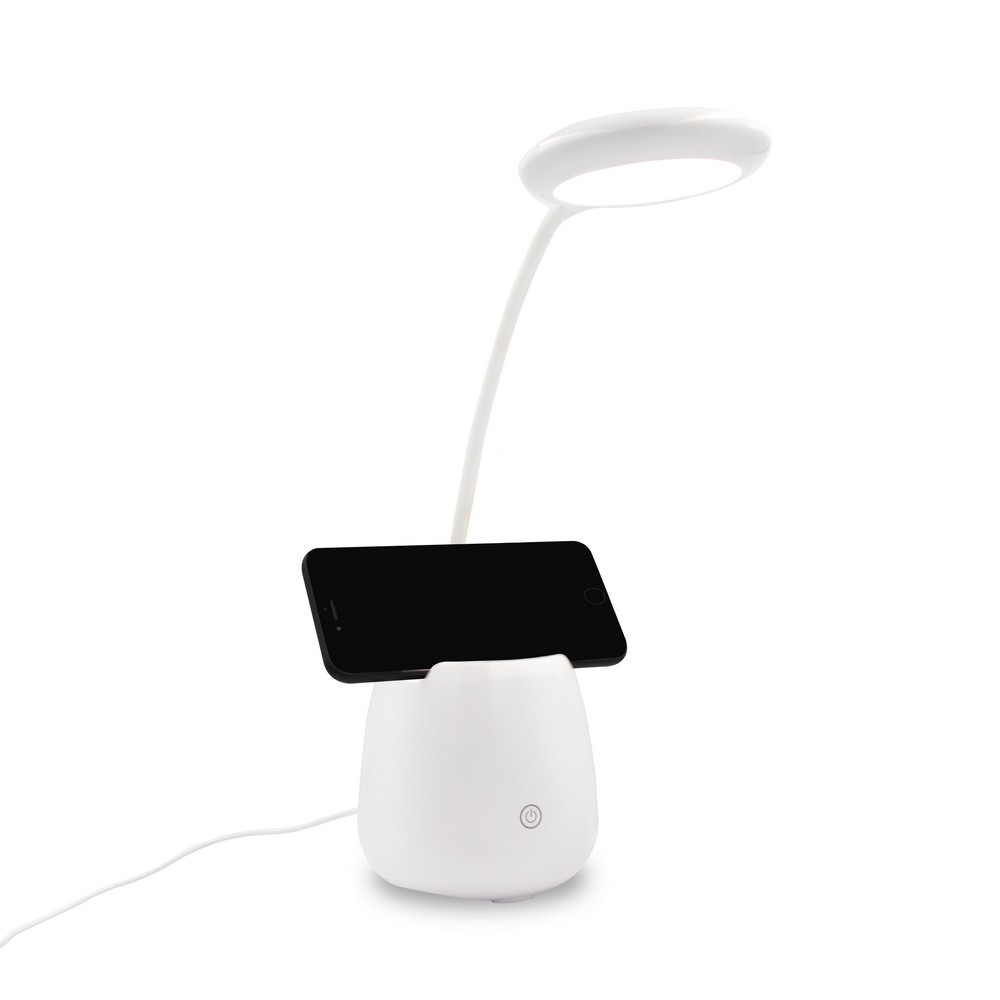 Lampe de bureau enceinte sans fil 3W support de tlphone portable porte-crayons bureau | Asar